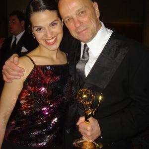 Hank Wasiak with fellow Cool in Your Code host Shirley Rumierk after winning a New York Emmy for Best Host in 2006.