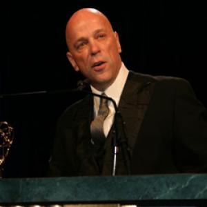 Hank accepting EMMY for Best Host at the 2006 NY Emmy Awards gala
