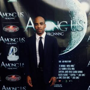 Phil Adkins at the red carpet premiere of the film Among Us in Hollywood CA.