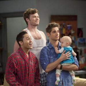 Still of Tahj Mowry JeanLuc Bilodeau and Derek Theler in Baby Daddy I Told You So 2012