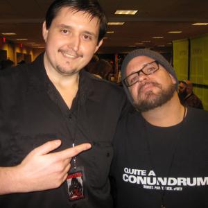 Joey Paul Gowdy (left) and Thomas Phillips (right) at the Days of the Dead Horror Convention 2014