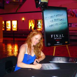 Signing autographs at REGAL'S Edwards Marq'E Stadium Theaters, Houston,TX. September 13,2013.Theatrical Release of 