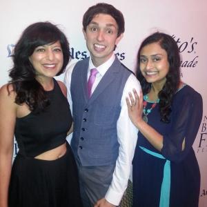 Sonal Shah Charlie Farr and Chriselle Almeida attend The Newport Beach Film Festival screening of Miss India America