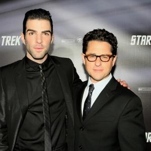 J.J. Abrams and Zachary Quinto at event of Zvaigzdziu kelias (2009)