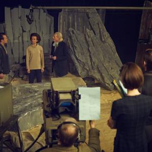 Jamie Glover Jemma Powell and David Bradley in An Adventure in Space and Time