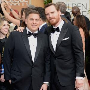 Michael Fassbender and Jonah Hill