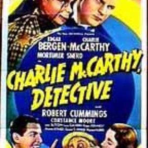 Edgar Bergen Robert Cummings Constance Moore Charlie McCarthy and Mortimer Snerd in Charlie McCarthy Detective 1939