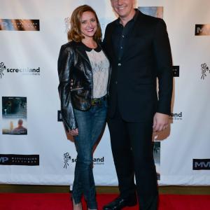 SAVING JOHN MURPHY  LA Premiere for friends  family  Bryan Chesters ActorProducerWriter wfriend Christine Lakin
