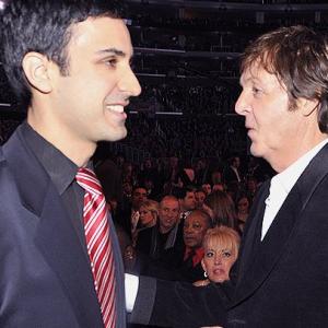 Paul McCartney Keya Morgan and Quincy Jones at the 2009 Grammy Awards