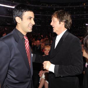 Paul McCartney and Keya Morgan at the 2009 Grammy Awards.