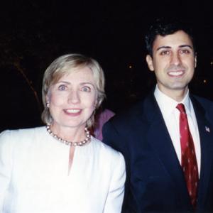 Keya Morgan and Hilary Clinton, Private Party East Hamptons