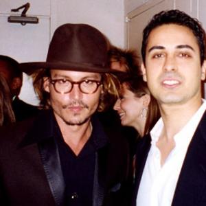 Johnny Depp and Keya Morgan Inside the Golden Globes