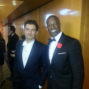 Orlando Bloom  Eebra Toor at Cannes Film Festival during the Preview of the film ZULU directed by Jrme Salle