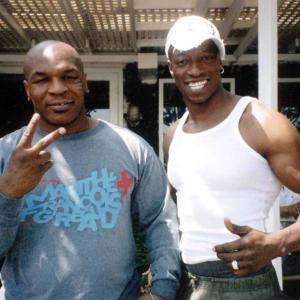 Mike Tyson & Eebra Tooré At Fred Seagal Restaurant in Los Angeles.
