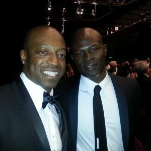 Djimon Hounsou  Eebra Toor at Cannes Film Festival 2013 during the preview of the film ZULU directed by Jrme Salle