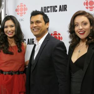 With Adam Beach and Leah Gibson at the Arctic Air premiere