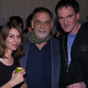 Quentin Tarantino Francis Ford Coppola and Sofia Coppola
