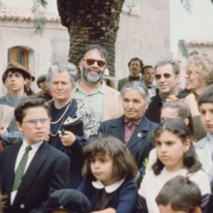 Al Pacino Francis Ford Coppola and Diane Keaton in Krikstatevis III 1990