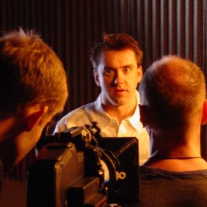 Brian McCulley on the set of Ghost Limb
