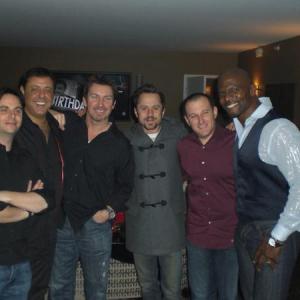 Middle Men cast with producers and Giovanni Ribisi and Terry Crews with Richard Wilk