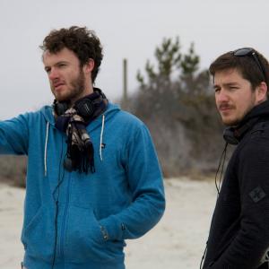 Director of Photography Josh Howard works with Director Kyle Thompson on a East Coast beach