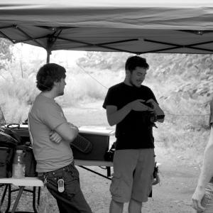 Kyle Thompson on set of the short film Lechery from Red Flight Pictures