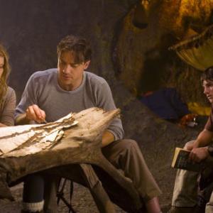 Still of Brendan Fraser Josh Hutcherson and Anita Briem in Journey to the Center of the Earth 2008