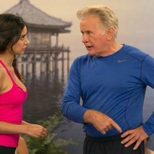 Noureen DeWulf and Martin Sheen in the LA TIMES
