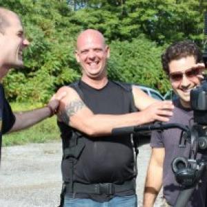 William Victor Schotten and Jim Fogarty on the set of Deadlife 2 Necrodevils