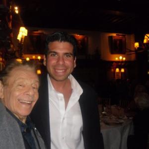 Director Elias Plagianos with Actor Jerry Stiller at The Players  Gramercy Park NYC