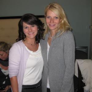 Gwyneth Paltrow after wrapping our scene on 