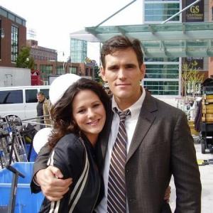 With Matt Dillon after wrapping our scene on Nothing But the Truth