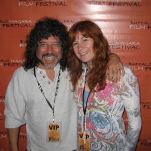Mark and Christine Bonn at the 2010 Buffalo Niagara Film Festival Wings of Silver The Vi Cowden Story won the Festival Audience Award