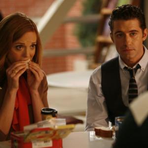 Still of Matthew Morrison and Jayma Mays in Glee 2009