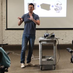 Speaking about lean startup methodology at Idealab in Pasadena