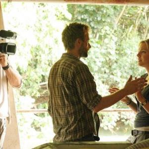 Still of Paul Blackthorne, Joe Anderson and Eloise Mumford in The River (2012)