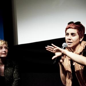 Film screening Houss black by Forough Farokhzad in Cinmathque suisse QA between audience and Mania Akbari and Anna Percival about Forough Farokhzad