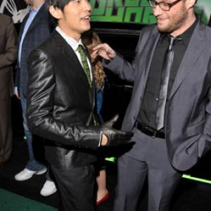 Seth Rogen and Jay Chou at event of Zalioji sirse (2011)