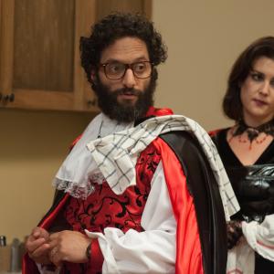 Still of Melanie Lynskey and Jason Mantzoukas in They Came Together 2014