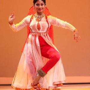 DancerActress Amrapali Ambegaokar performs inside at The Academy Of Television Arts  Sciences Presents TV Moves! 2 LIVE at the Wadsworth Theater in Los Angeles California