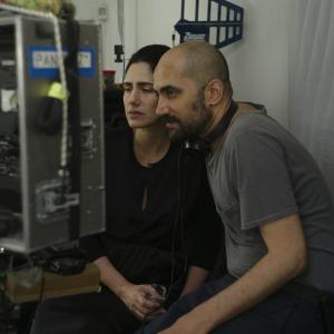 Still of Ronit Elkabetz and Shlomi Elkabetz in Gett 2014