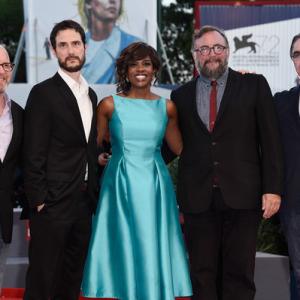 SEPTEMBER 12, 2015 Producer Adam Hohenberg, Edwina Findley. director Jake Mahaffy, Mike S. Ryan and producer Michael Bowes attend the closing ceremony and premiere of 'Lao Pao Er' during the 72nd Venice Film Festival on September 12, 20
