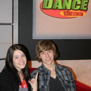 Cooper and his sister Gatlin hosting the pilot Dance Time