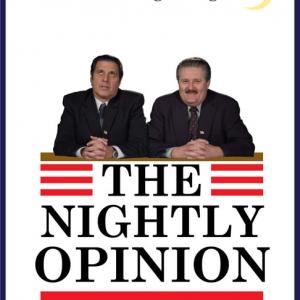 Sonny Vellozzi  Robert Bizik on the poster of the Alec Schwimmer Film Nightly Opinion