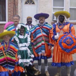 Robert with his son Grandson and very good friends On New Years Day 2010 Going out in the Philadelphia Mummers Parade