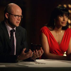 Still of Padma Lakshmi and Toby Young in Top Chef 2006