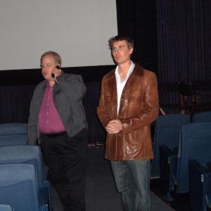 John Gulager and Patrick Melton before Feast screening.