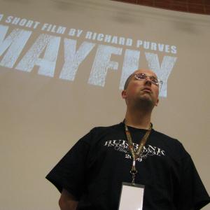 Director Richard Purves - taking the Q+A session at the 2009 Burbank International Film Festival.