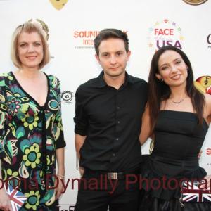THE LONDON UNDERGROUND at the 7th Annual Hollywood FAME Awards  Amanda Jane Talbot with Elliot Joseph and Leila Birch at 23rd Annual Los Angeles Music Awards Red Carpet  Avalon Hollywood CA