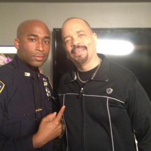 On the set of Law and Order Special Victims Unit SVU with IceT